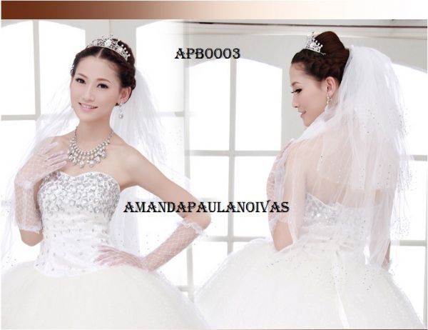 VESTIDO DE NOIVA PRINCESA - APB0003 *VENDA*
