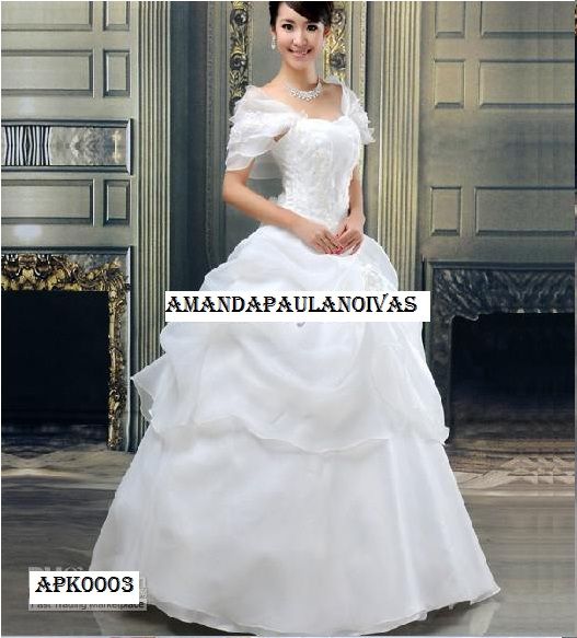 VESTIDO DE NOIVA PRINCESA - APB0015 *ALUGUEL*